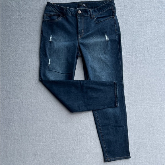 1822 Denim Dark Blue Skinny Jeans - Picture 1 of 12